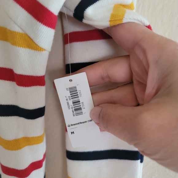 Old Navy Long Sleeve Knit Shift Dress, Multi Stripe, Size Medium - NWT - Picture 2 of 6